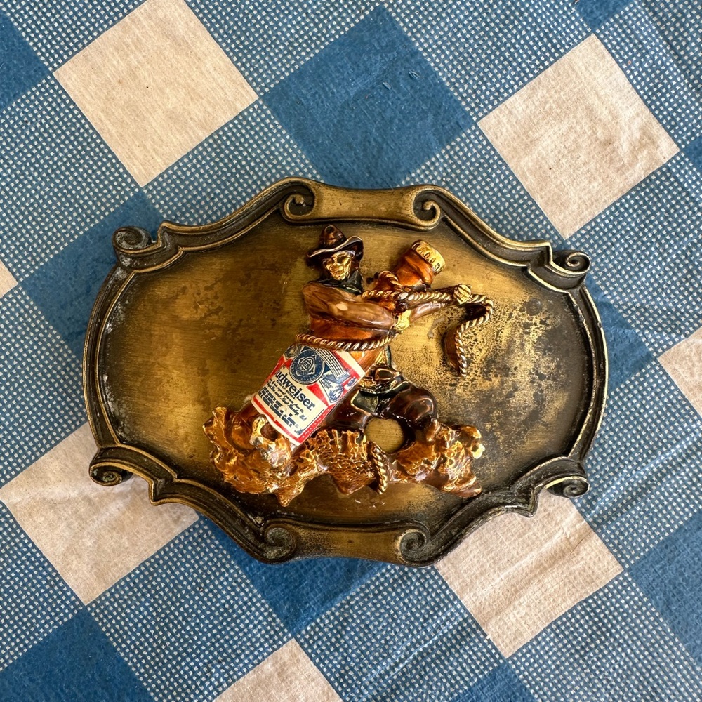 1980 Commemorative Budweiser Belt Buckle